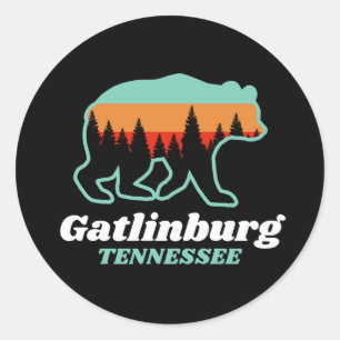 Adesivo Gatlinburg Tennessee TN Legal Bear Retro Vintage