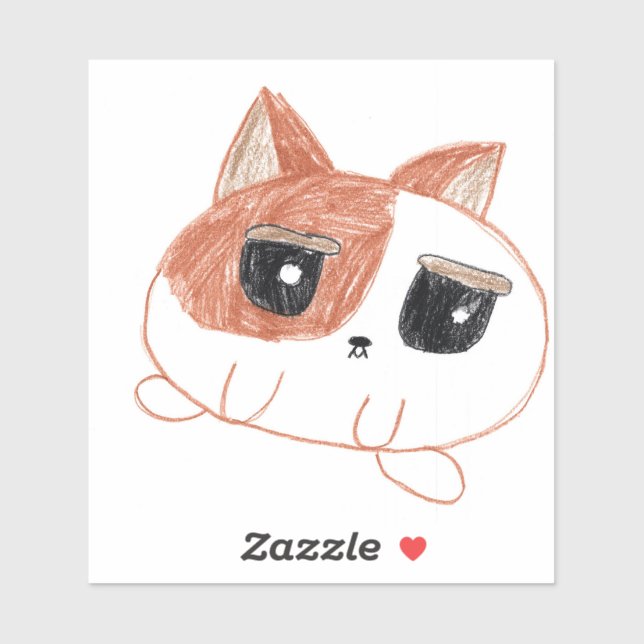 Adesivo gato (Folha)