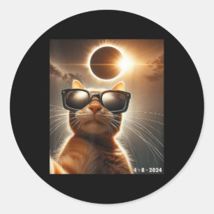 Adesivo Gato A Tomar Uma Selfie Com O Solar 2024 Eclipse W