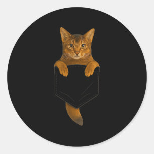 Adesivo Gato Abissino Bolso Engraçado Presente Gato Mãe Pa