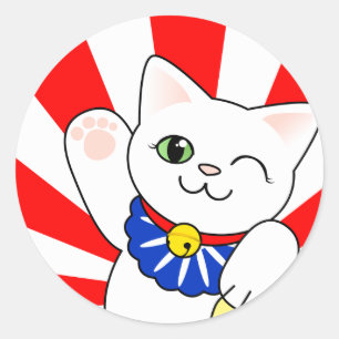Adesivo Gato afortunado de Maneki Neko