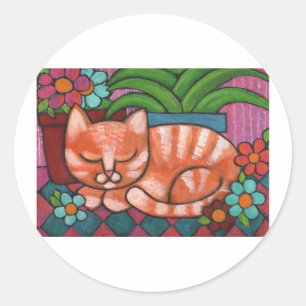 Adesivo Gato alaranjado