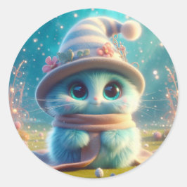 Adesivo Gato Azul do Assistente