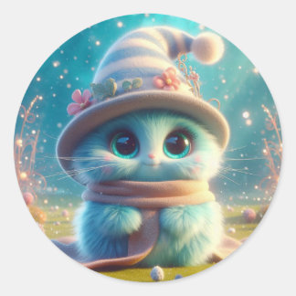 Adesivo Gato Azul do Assistente