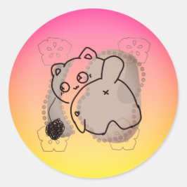 Adesivo Gato Brincalhão com Linha