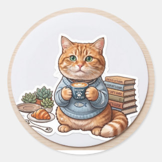 Adesivo Gato café 😺
