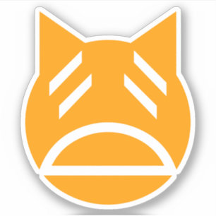 Adesivo Gato cansado de Emoji