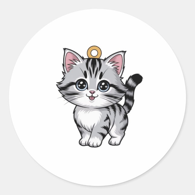 Adesivo Gato Charm Sticker (Frente)