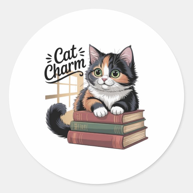 Adesivo Gato Charm Sticker (Frente)