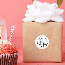 Adesivo gato chocado