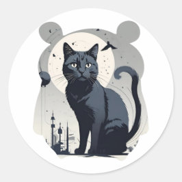 Adesivo Gato Cinto