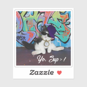 Adesivo Gato Com Atitude De Gato