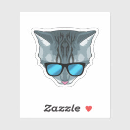 Adesivo Gato com óculos de sol