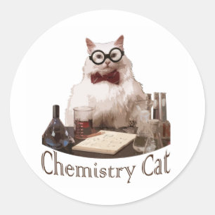Adesivo Gato da química (do reddit dos memes 9gag)