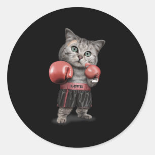 Adesivo Gato de boxe