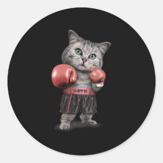 Adesivo Gato de boxe