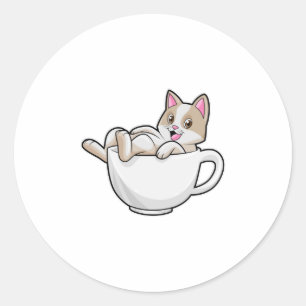 Adesivo Gato de chá