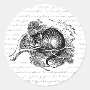 Adesivo Gato de Cheshire - nós somos tudo loucos aqui