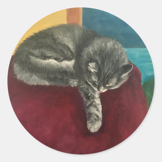 Adesivo Gato de conforto (Frente)