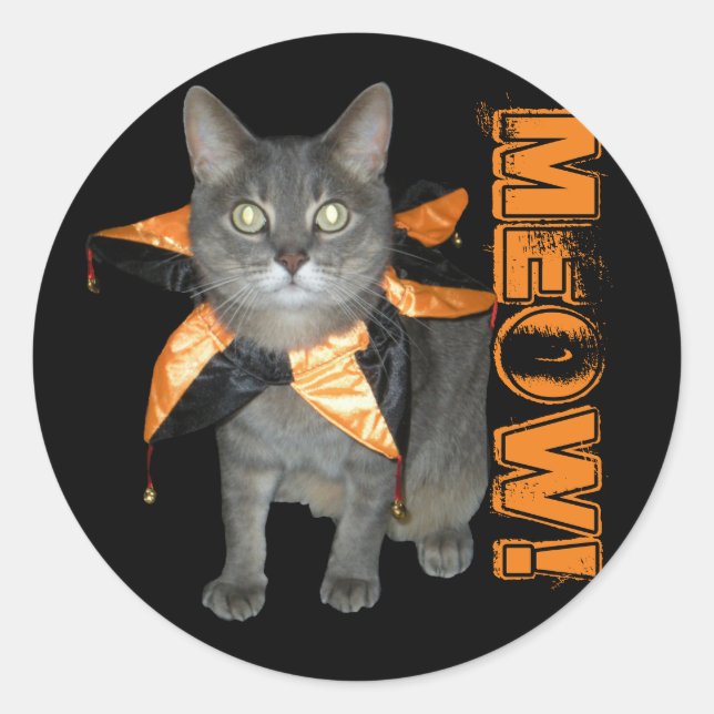 Adesivo Gato de Costume (Frente)