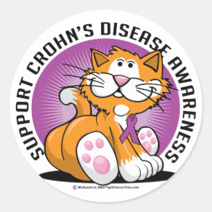Adesivo Gato de Doença de Crohn