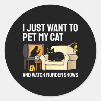 Adesivo Gato de estimação feminino e assistir a shows de a