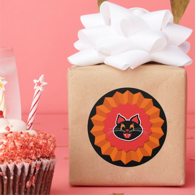 Adesivo Gato de Gato de Halloween (Festa)