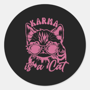 Adesivo Gato De Gato Engraçado E Bonito É Karma