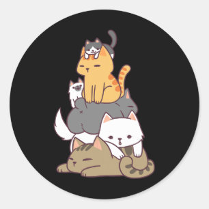 Adesivo Gato De Gato Engraçado Gato Bonito Dom T Shi