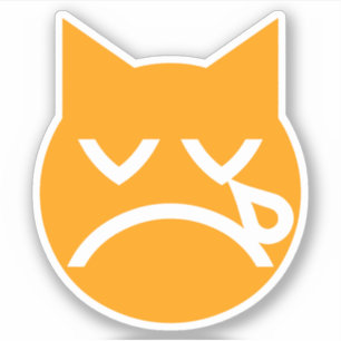 Adesivo Gato de grito de Emoji