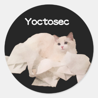 Adesivo Gato de Iluminismo da Yoctosec