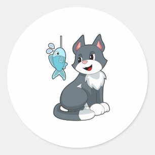 Adesivo Gato de isco