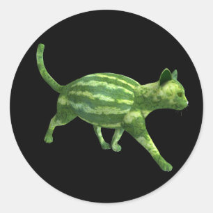 Adesivo Gato de Melancia