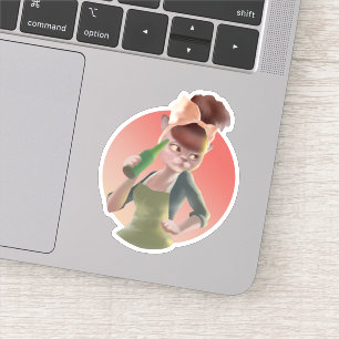 Adesivo Gato de na moda com frasco sentado no Bar