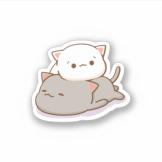 Adesivo Gato de Pêssego de Mochi Cugado