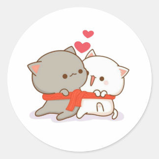 Adesivo Gato de Pêssego de Mochi Cugado