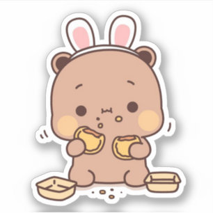 Adesivo Gato de Pêssego de Mochi Cugado