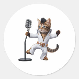Adesivo Gato De pop, Ícone De Rock Music E Pop Cul