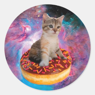 Adesivo Gato de Rosquinha - amante de Rosquinha