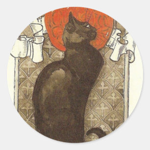 Adesivo Gato de Steinlein - Art Nouveau