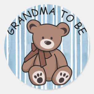 Adesivo Gato de Teddy Bear GRANDMA, de cor castanha