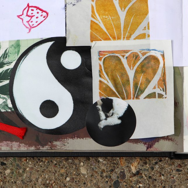 Adesivo Gato de Tuxedo Gato Gato Gato Preto e Branco (Criador carregado)