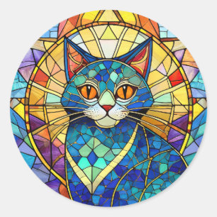 Adesivo Gato De Vidro Mantido
