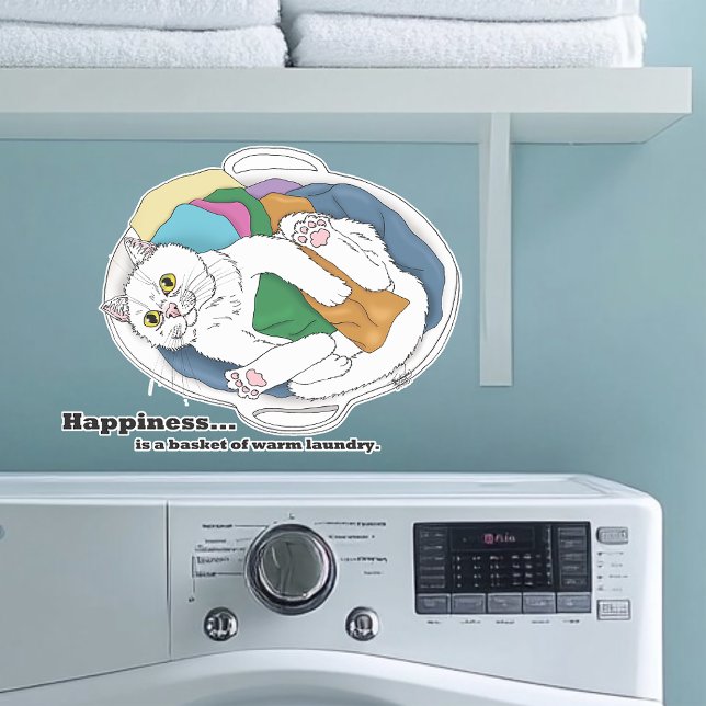 Adesivo Gato do Dia da Lavagem (Criador carregado)