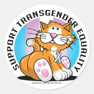 Adesivo Gato do Transgender