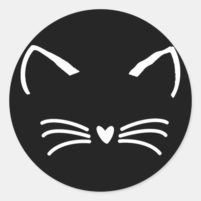 Adesivo Gato Doce Gatinho Face (Frente)