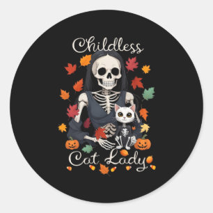 Adesivo Gato Engraçado, Criança Inocente, Lady Halloween F