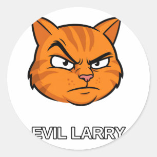 Adesivo Gato Engraçado Larry Malvado