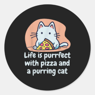 Adesivo Gato Engraçado Pizza Gatinho Gatinho Gatinho Gato