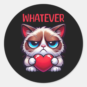 Adesivo Gato Engraçado Qualquer Namorados Engraçado